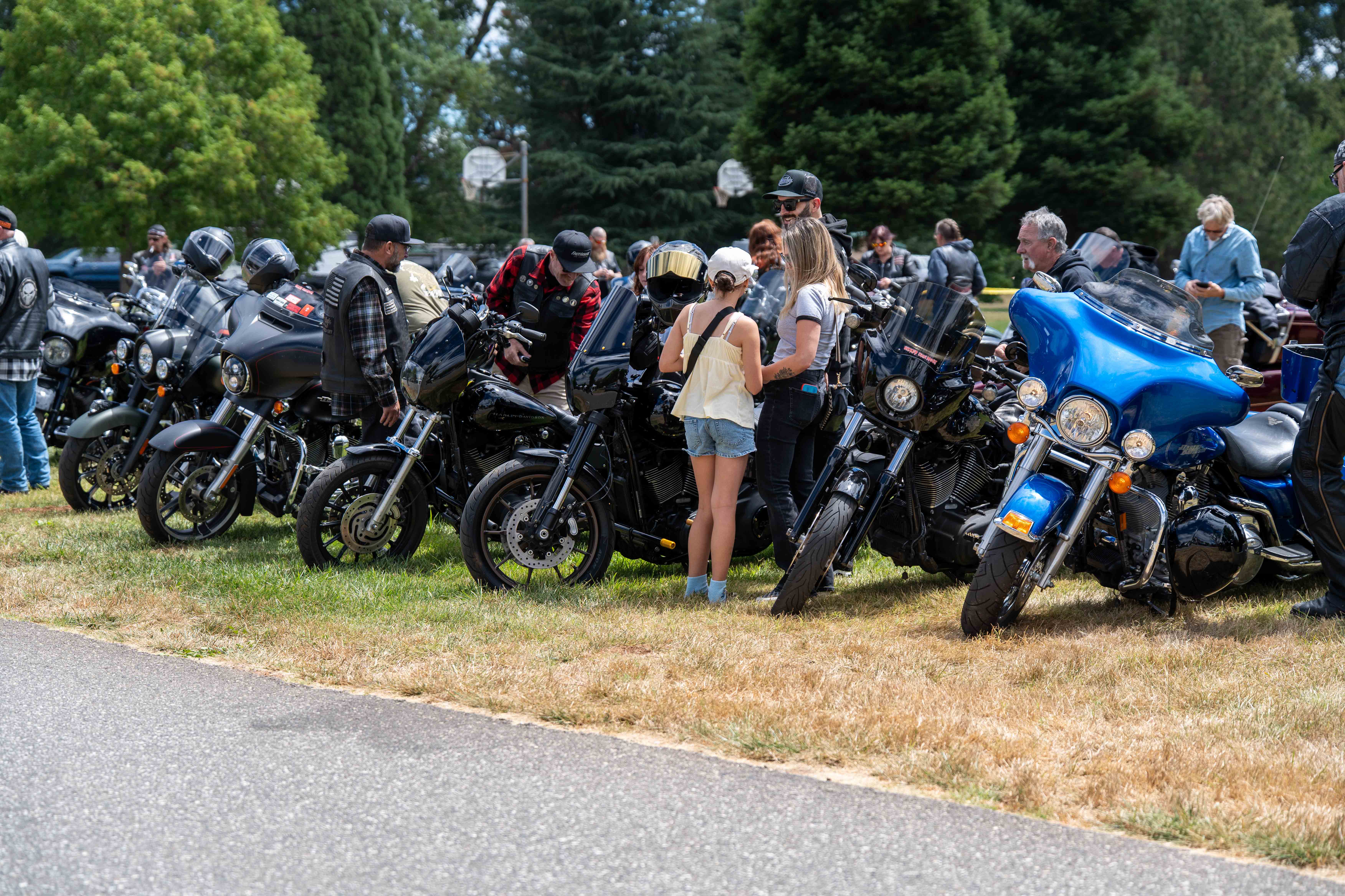 Motorcycles at A Ride For Hope.